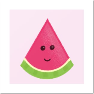 Cute Kawaii Watermelon Posters and Art